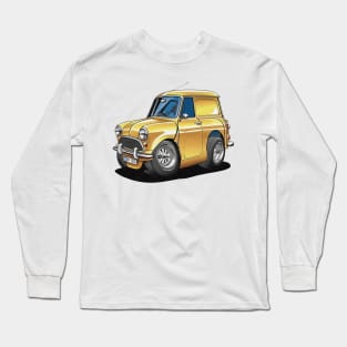 Cartoon drawings of Morris Mini 1000 van Long Sleeve T-Shirt